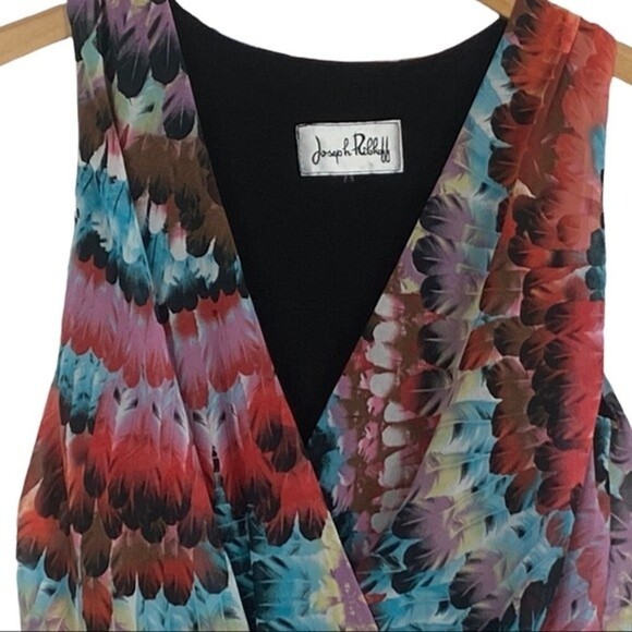 Joseph Ribkoff multicolored hi low dress - Picture 2 of 8